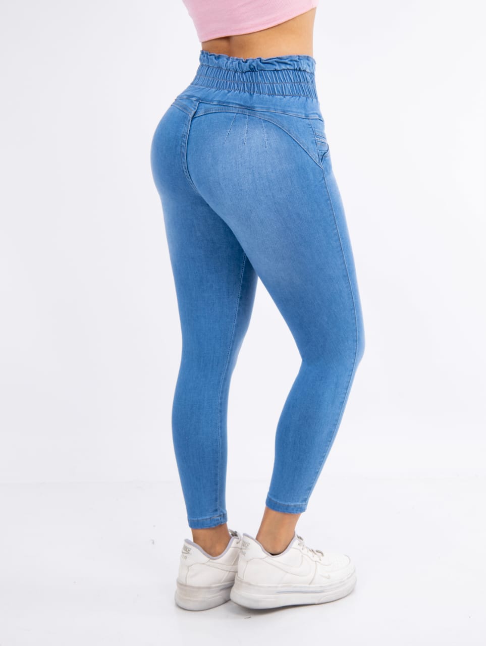 PANTALON FAJERO ENGOMADO ELIMA DENIM